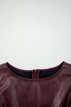 Load image into Gallery viewer, Vegan Leather Sleeveless Mini Dress
