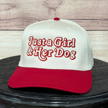 Load image into Gallery viewer, Just a Girl &amp; Her Dog | LC Elizabeth Original | Embroidered Trucker Hat