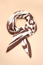 Load image into Gallery viewer, Large Vintage Zebra Print Bandana Scarf