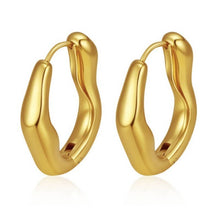 Load image into Gallery viewer, 18K STAINLESS STEEL WATERPROOF TARNISHFREE U HOOPS | 40E443