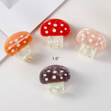 Load image into Gallery viewer, Mushroom Small Hair Claw Clip Set