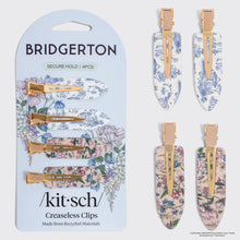 Load image into Gallery viewer, Bridgerton x Kitsch Creaseless Clips in Toile in Bloom