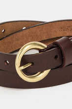 Load image into Gallery viewer, Circle Buckle Leather Belt