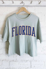 Load image into Gallery viewer, FLORIDA PUFF GRAPHIC LONG CROP TOP