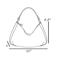 Load image into Gallery viewer, Glossy Leather Rivet Trim Shoulder Bag