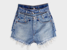 Load image into Gallery viewer, High-Rise Upcycled Denim Cutoff Shorts - Original
