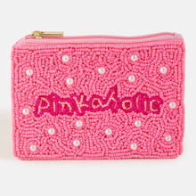 Load image into Gallery viewer, Pinkaholic Seed Beaded Coin Purse