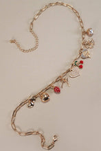 Load image into Gallery viewer, MULTI CHARM BOW CHERRY HEART NECKLACE | 80N1190