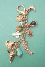 Load image into Gallery viewer, WESTERN PORCELAIN CROSS BOOT COWBOY HAT BAG CHARM | 80K010
