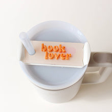 Load image into Gallery viewer, Tumbler Lid Tag-Book Lover