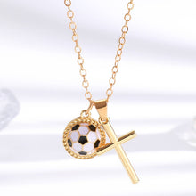 Load image into Gallery viewer, Gameday Sports Enthusiast Cross Necklace