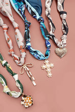 Load image into Gallery viewer, HANDMADE PRINTED SCARF NECKLACE