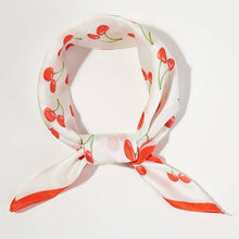 Load image into Gallery viewer, Cherry Fruit Print Bandana Scarf