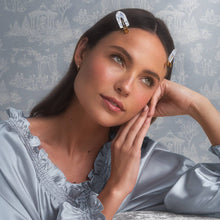 Load image into Gallery viewer, Bridgerton x Kitsch Creaseless Clips in Toile in Bloom