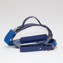 Load image into Gallery viewer, Clear Gameday Football Stitch Detail Crossbody Bag