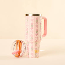 Load image into Gallery viewer, 40 oz Lifestyle Flip Straw Tumbler–Oh So Fancy Pink