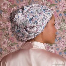 Load image into Gallery viewer, Bridgerton x Kitsch Satin-Lined Flexi Shower Cap in Wisteria