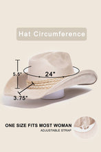 Load image into Gallery viewer, Braided Strap Cowboy Hat