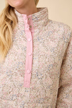 Load image into Gallery viewer, Floral Button Quilted Jacket