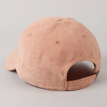 Load image into Gallery viewer, Cowgirl Text Solid Color Corduroy Baseball Cap