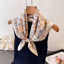 Load image into Gallery viewer, Floral Flower Silk Finish Bandana Scarf
