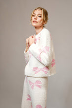 Load image into Gallery viewer, Bow Print Cozy Sweater Set