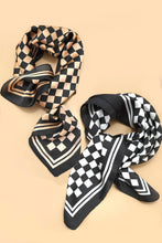 Load image into Gallery viewer, CHECKER PRINT BANDANA SCARF