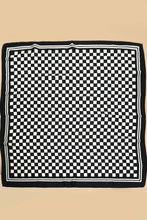 Load image into Gallery viewer, CHECKER PRINT BANDANA SCARF