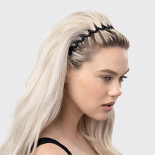 Load image into Gallery viewer, Zig Zag Headband 2pc - Black &amp; Tort