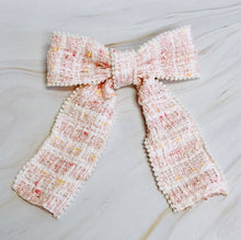 Load image into Gallery viewer, Soft Tweed Bow Hair Clip
