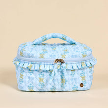 Load image into Gallery viewer, Glam &amp; Go Quilted Cosmetic Bag–Oh So Fancy Blue