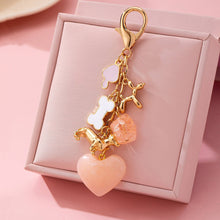 Load image into Gallery viewer, BAG CHARM-HEART DOG BONE BAG CHARM KEY CHAIN | 80K095