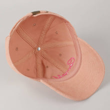 Load image into Gallery viewer, Cowgirl Text Solid Color Corduroy Baseball Cap