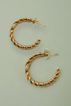 Load image into Gallery viewer, 18K STAINLESS STEEL WATERPROOF TARNISH FREE HOOPS