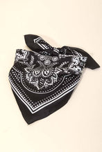 Load image into Gallery viewer, Light Paisley Design Square Bandana Scarf