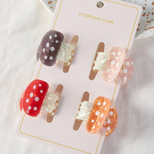 Load image into Gallery viewer, Mushroom Small Hair Claw Clip Set