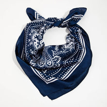 Load image into Gallery viewer, Light Paisley Design Square Bandana Scarf