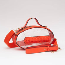 Load image into Gallery viewer, Clear Gameday Football Stitch Detail Crossbody Bag