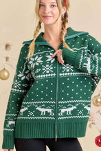 Load image into Gallery viewer, Xmas Zip-Up Jacket