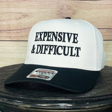 Load image into Gallery viewer, Expensive &amp; Difficult | LC Elizabeth Original | Embroidered Trucker Hat