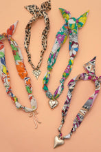 Load image into Gallery viewer, HANDMADE PRINTED SCARF NECKLACE