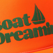 Load image into Gallery viewer, Boat Dreamin' Text Logo Printed Mesh Back Cap