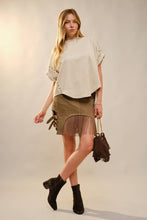 Load image into Gallery viewer, Studded High Low Oversized Tee