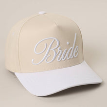 Load image into Gallery viewer, BRIDE Embroidered  Canvas Two-Tone Trucker Hat