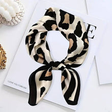 Load image into Gallery viewer, LARGE LEOPARD ANIMAL PRINT BANDANA SCARF