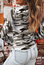 Load image into Gallery viewer, Western Camo Mesh Long Sleeve Top