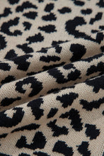 Load image into Gallery viewer, Leopard Drop Shoulder Chunky Cardigan Sweater