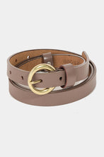 Load image into Gallery viewer, Circle Buckle Leather Belt