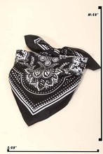 Load image into Gallery viewer, Light Paisley Design Square Bandana Scarf