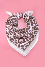 Load image into Gallery viewer, LEOPARD ANIMAL SILKY FEEL BANDANA SCARF
